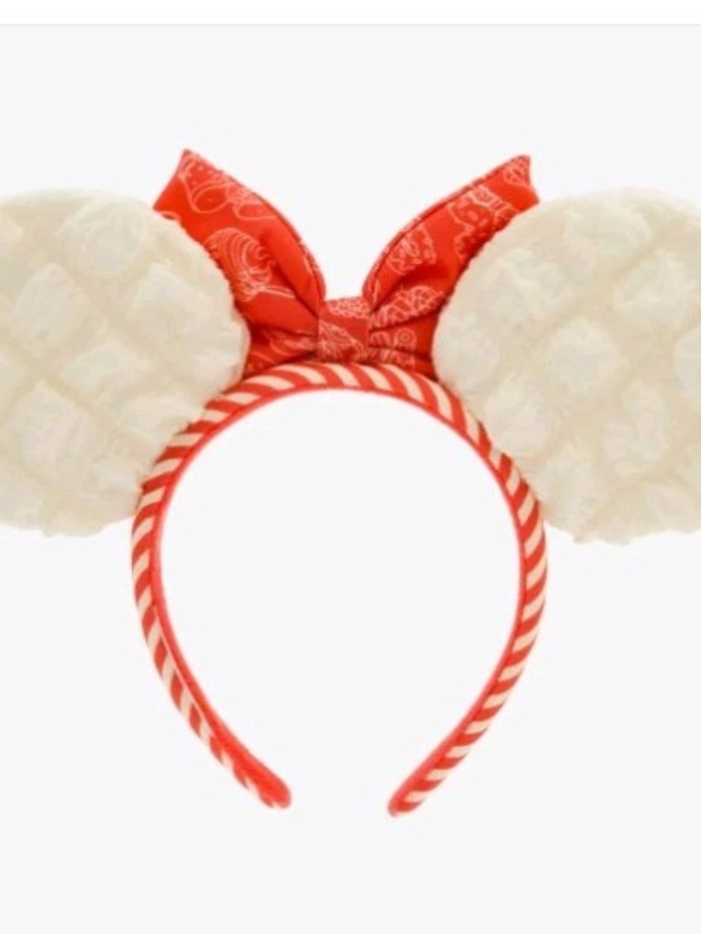Disney Parks Minnie Mouse Popcorn Snacks Red Bow Ears Headband - NEW - Picture 2 of 2